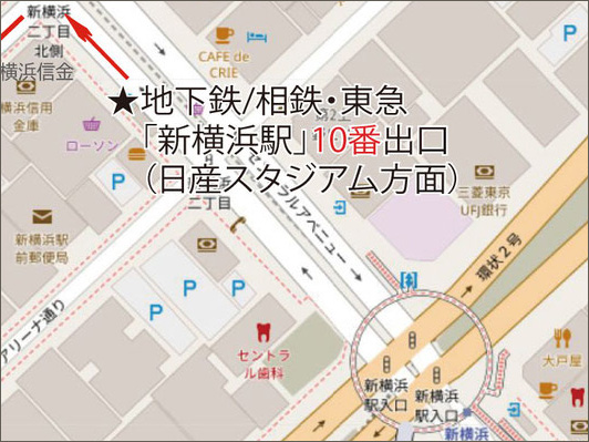 新横浜駅周辺地図